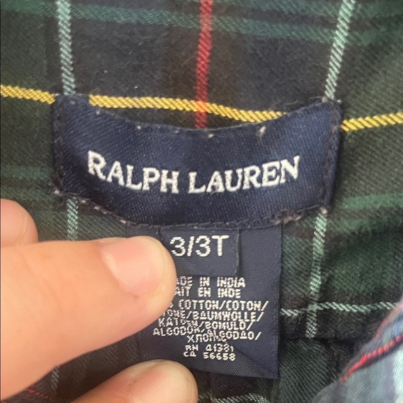 Ralph Lauren Kids Multicolor Plaid Button Down Shirt Size 3/3T - Picture 2 of 7